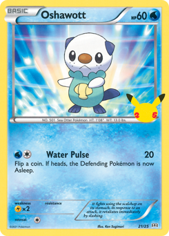 Oshawott, McDonald's Collection 2021 #21, Pokémon TCG card