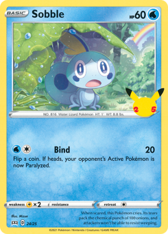 Sobble, McDonald's Collection 2021 #24, Pokémon TCG card