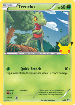 Treecko, McDonald's Collection 2021 #3, Pokémon TCG card