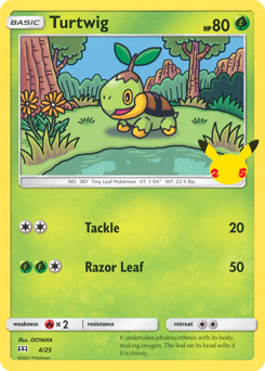 Turtwig, McDonald's Collection 2021 #4, Pokémon TCG card