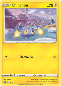 Chinchou, McDonald's Collection 2022 #8, Pokémon TCG card