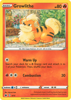 Growlithe, McDonald's Collection 2022 #4, Pokémon TCG card