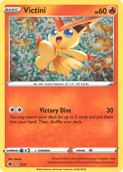 Victini, McDonald's Collection 2022 #5, Pokémon TCG card