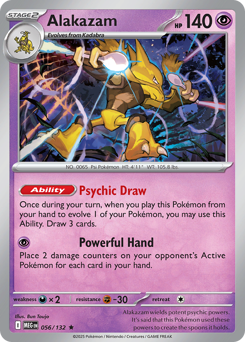 Alakazam, Mega Evolution #56, Pokémon TCG card