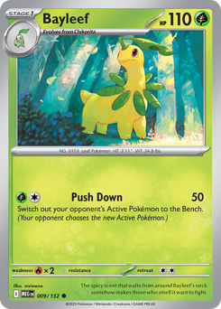 Bayleef, Mega Evolution #9, Pokémon TCG card