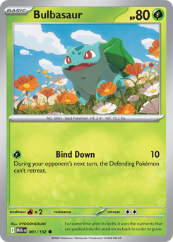 Bulbasaur, Mega Evolution #1, Pokémon TCG card