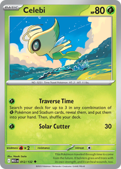 Celebi, Mega Evolution #12, Pokémon TCG card