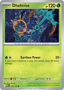 Dhelmise, Mega Evolution #18, Pokémon TCG card