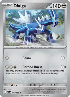 Dialga, Mega Evolution #95, Pokémon TCG card