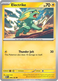 Electrike, Mega Evolution #49, Pokémon TCG card