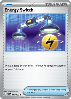 Energy Switch, Mega Evolution #115, Pokémon TCG card