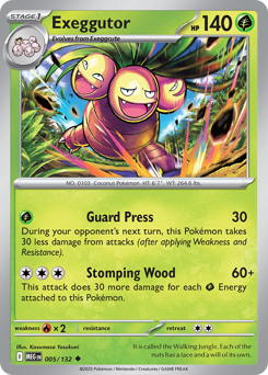 Exeggutor, Mega Evolution #5, Pokémon TCG card