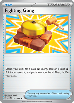 Fighting Gong, Mega Evolution #116, Pokémon TCG card