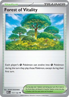 Forest of Vitality, Mega Evolution #117, Pokémon TCG card