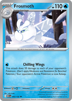 Frosmoth, Mega Evolution #43, Pokémon TCG card