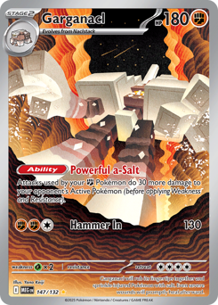 Garganacl, Mega Evolution #147, Pokémon TCG card