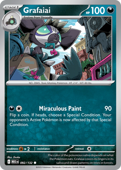 Grafaiai, Mega Evolution #92, Pokémon TCG card