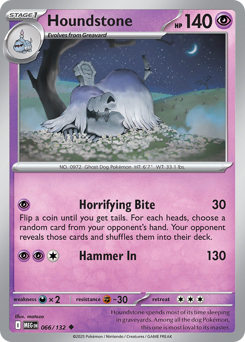 Houndstone, Mega Evolution #66, Pokémon TCG card
