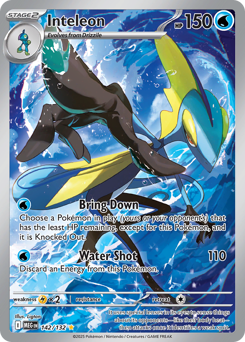 Inteleon, Mega Evolution #142, Pokémon TCG card