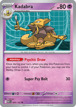 Kadabra, Mega Evolution #55, Pokémon TCG card