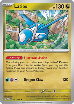 Latios, Mega Evolution #101, Pokémon TCG card