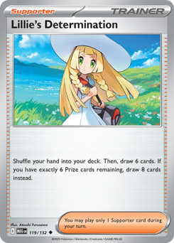 Lillie's Determination, Mega Evolution #119, Pokémon TCG card