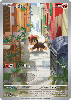 Litleo, Mega Evolution #139, Pokémon TCG card