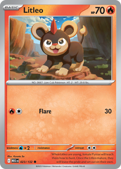 Litleo, Mega Evolution #23, Pokémon TCG card