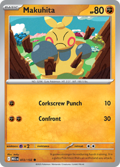 Makuhita, Mega Evolution #72, Pokémon TCG card