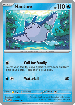 Mantine, Mega Evolution #32, Pokémon TCG card
