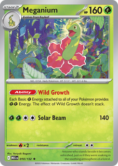 Meganium, Mega Evolution #10, Pokémon TCG card