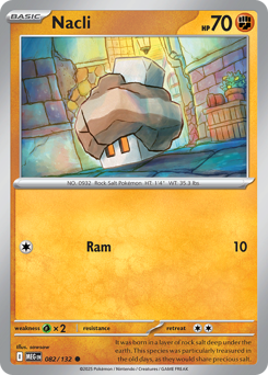 Nacli, Mega Evolution #82, Pokémon TCG card