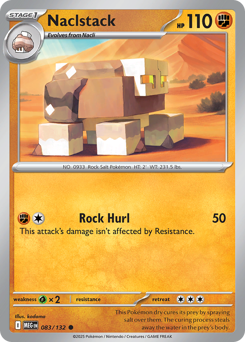 Naclstack, Mega Evolution #83, Pokémon TCG card