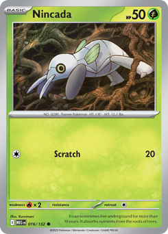 Nincada, Mega Evolution #16, Pokémon TCG card