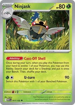 Ninjask, Mega Evolution #17, Pokémon TCG card