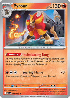 Pyroar, Mega Evolution #24, Pokémon TCG card