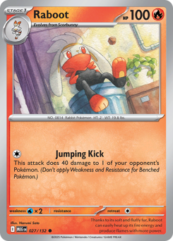 Raboot, Mega Evolution #27, Pokémon TCG card
