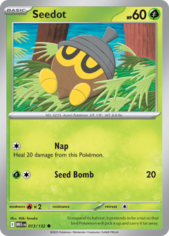 Seedot, Mega Evolution #13, Pokémon TCG card