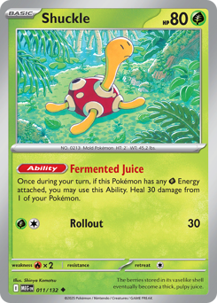 Shuckle, Mega Evolution #11, Pokémon TCG card