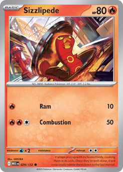 Sizzlipede, Mega Evolution #29, Pokémon TCG card