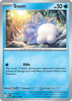 Snom, Mega Evolution #42, Pokémon TCG card