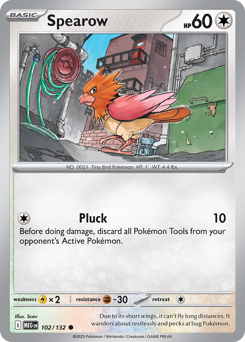 Spearow, Mega Evolution #102, Pokémon TCG card