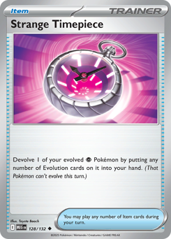 Strange Timepiece, Mega Evolution #128, Pokémon TCG card