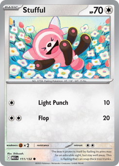 Stufful, Mega Evolution #111, Pokémon TCG card