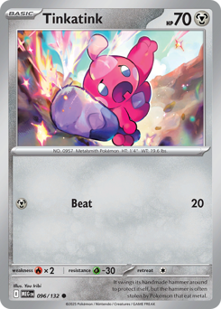 Tinkatink, Mega Evolution #96, Pokémon TCG card