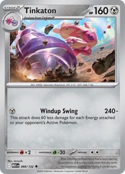 Tinkaton, Mega Evolution #98, Pokémon TCG card