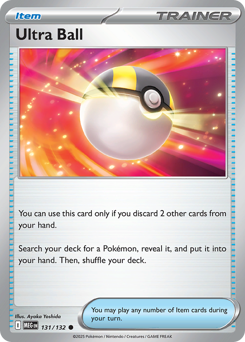 Ultra Ball, Mega Evolution #131, Pokémon TCG card