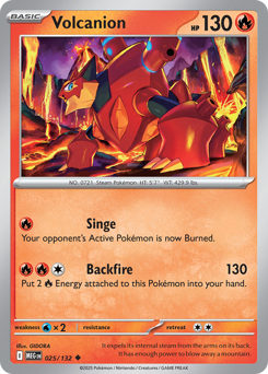 Volcanion, Mega Evolution #25, Pokémon TCG card