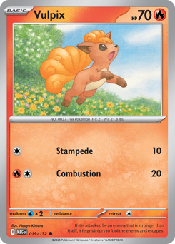 Vulpix, Mega Evolution #19, Pokémon TCG card