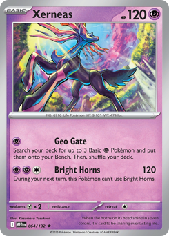 Xerneas, Mega Evolution #64, Pokémon TCG card